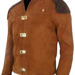 Warriors Viper Pilot Battlestar Galactica Jacket Brown Real Suede Leather Jacket