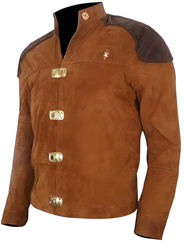 Warriors Viper Pilot Battlestar Galactica Jacket Brown Real Suede Leather Jacket