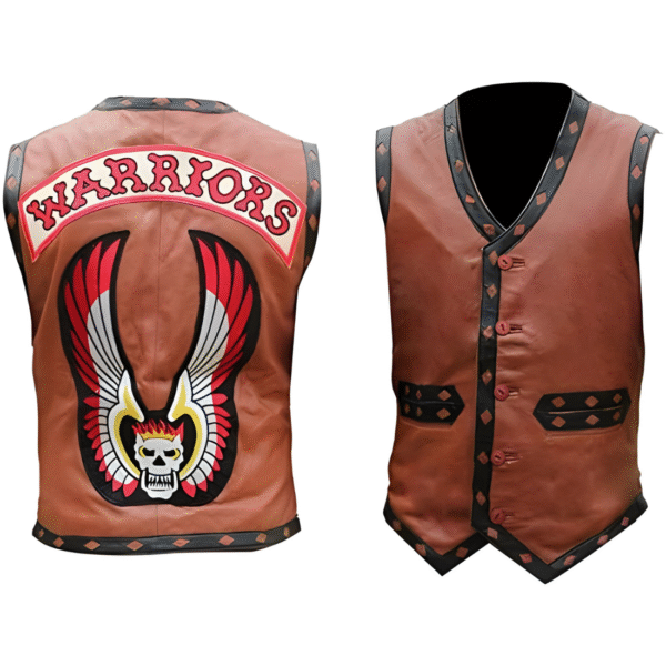 Men's Genuine Motorcycle Warrior Vest For Men Gangster Biker Vest - Image 3