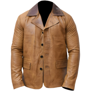 Red Dead Redemption II - Arthur Morgan Tan Brown Real Leather Jacket - RDR2