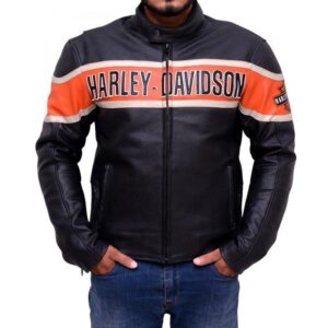 Harley Davidson Motorbike Leather Jacket, Men's Harley Riding Jacket