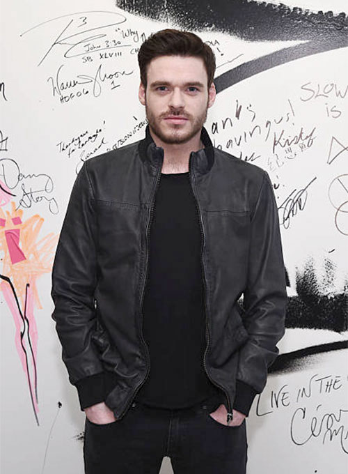 Richard Madden Leather Jacket V/2 - Image 2