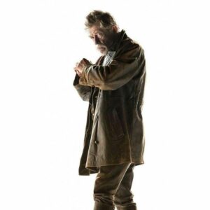Men's Doctor Who Hurt War John Costume Brown Leather Coat
